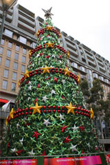 メルボルンの町はすでに気の早いクリスマスモード