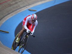 1kmタイム・トライアルでの窓場選手