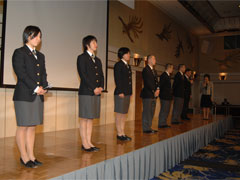 第101回生徒及び第102回生徒（第1回女子生徒）各3名の紹介