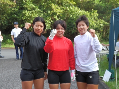 BEST3　※左から、石井生徒、梶田生徒、奈良岡生徒