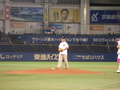 マウンド上の滝澤校長