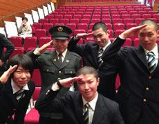 新成人（自衛官）とパチリ！