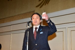 大谷良孝・弥彦村村長による乾杯ご発声