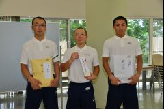 男子1-3位表彰