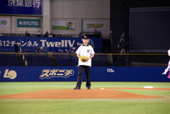マウンド上の滝澤校長