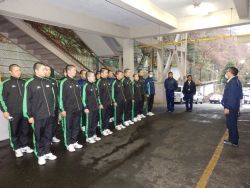 展示訓練の講評をいただく