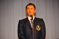 金子選手の御礼の挨拶