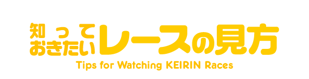 知っておきたいレースの見方